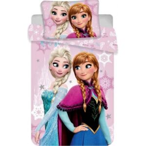 Jerry fabrics Disney povlečení do postýlky Frozen pink baby 100x135 + 40x60 cm