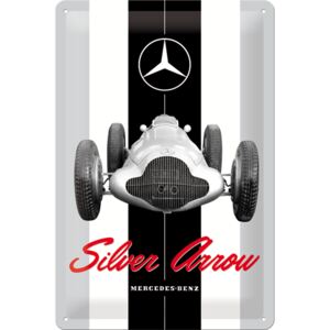 Nostalgic Art Plechová cedule: Mercedes-Benz Silver Arrow - 30x20 cm