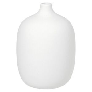 Blomus Keramická váza Ø 13,5 cm x 18,5 cm CEOLA White -