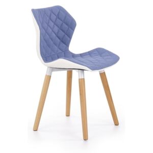 Halmar Jídelní židle K277, světle modrá/bílá
