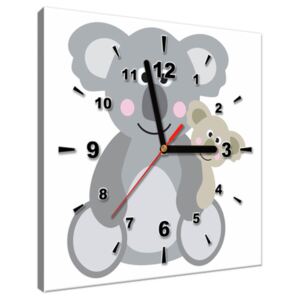 Tištěný obraz s hodinami Koala ZP4142A_1AI