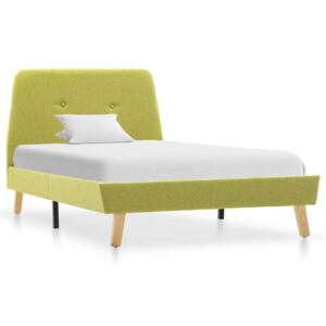 Rám postele Paxton - zelený - textil | 90x200 cm