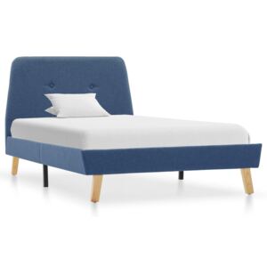 Rám postele Paxton - modrý - textil | 90x200 cm