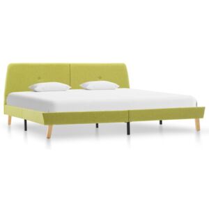 Rám postele Paxton - zelený - textil | 160x200 cm