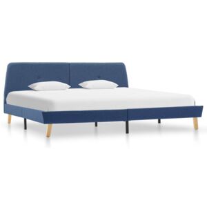 Rám postele Paxton - modrý - textil | 180x200 cm