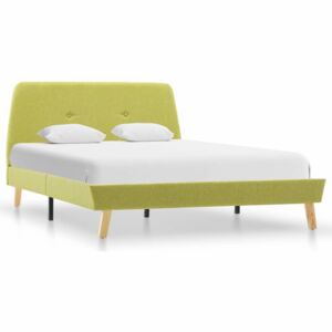 Rám postele Paxton - zelený - textil | 120x200 cm