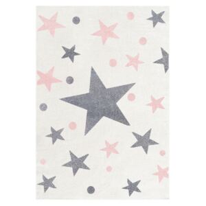 Koberec LIVONE Stars 16422-0 120x180 cm bílá