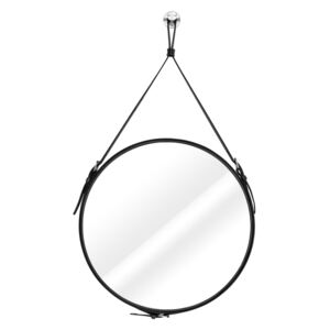 Kulaté závěsné zrcadlo černé 40 cm Esha