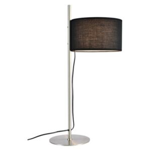 Stolní lampička | Ø25cm, saténový nikl + černá | Aca Lighting (OD90451TBN)