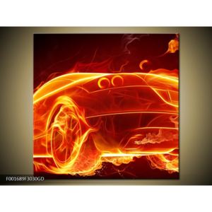 Obraz ohnivého auta (F001689F3030GD)