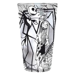 Sklenička Ukradené Vánoce Tima Burtona - Jack & Sally