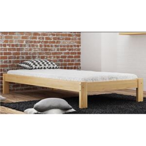 Dřevěná postel Liliana 90x200 + rošt ZDARMA borovice