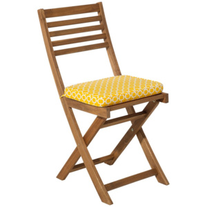 Žlutý polstr k židli FIJI 29x38x5cm