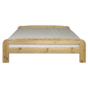Drewmax Dřevěná postel 140x200 LK108 borovice