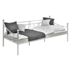 Tutumi Kovová postel 90x200 cm bílá