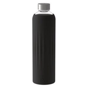 Villeroy & Boch Like To Go & To Stay cestovní skleněná lahev na pití, černá, 1,0 l