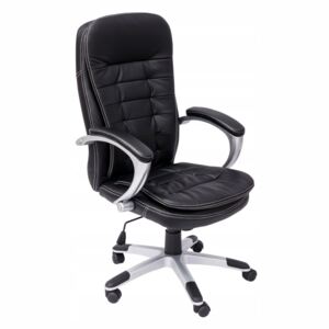 Kancelářská židle PELHAM koženka černá