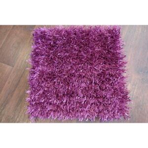 Kusový koberec Shaggy Al mano 40x40 cm fialový 40x40