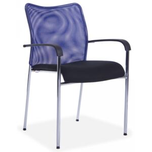 Konferenční židle John 3+1 ZDARMA modrá