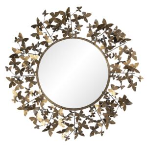 Zlaté zrcadlo s motýly Papillons - 80*5*82 cm