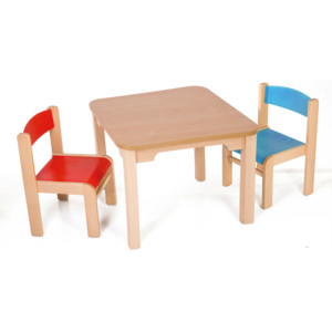 Hajdalánek Dětský stolek MATY + židličky LUCA (červená, modrá) MATYLUCACEMO