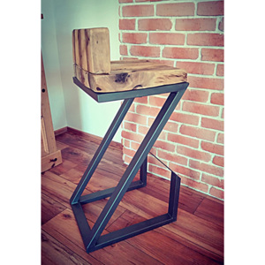 Stará Krása – Ruční výroba Industriální barová židle