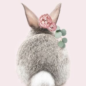 Umělecká fotografie Flower crown bunny tail pink, Sisi & Seb