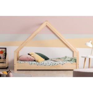Dětská domečková postel z masivu LOCA D - 140x70 cm