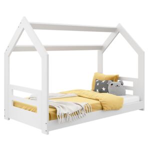 AMI nábytek Dětská postel DOMEČEK D2B 160 x 80 cm masiv bílá