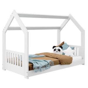 AMI nábytek Dětská postel DOMEČEK D2E 160 x 80 cm masiv bílá