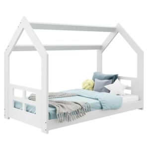 AMI nábytek Dětská postel DOMEČEK D2D 160 x 80 cm masiv bílá