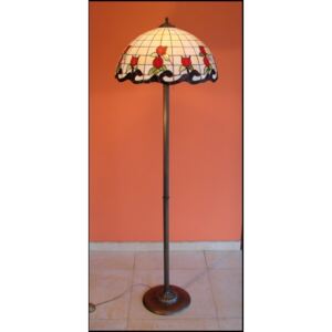 Vitrážová stojanová lampa Roze 50