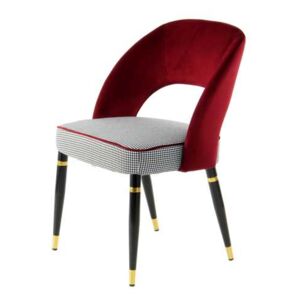 Židle Courtney 525 Set 2 ks Červená / Zlatá