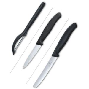 Victorinox Swiss Classic Černá Sada nožů se škrabkou