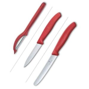 Victorinox Swiss Classic Červená Sada nožů se škrabkou
