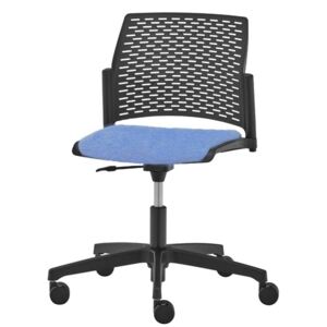 RIM - Otočná židle REWIND s modrým sedákem - VÝPRODEJ