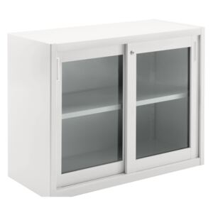 DIEFFEBI - Skříňka s skleněnými posuvnými dveřmi CLASSIC STORAGE, 120x45x88 cm