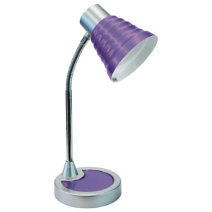 LDT055LEO-VIOLA stolní lampa 1xE14 plast a kov ve fialové barvě