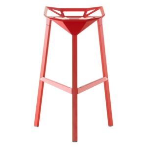 Červená barová židle Magis Officina, výška 74 cm