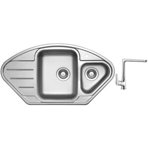 Nerezový dřez Sinks LOTUS 945.1 V 0,8mm leštěný + Dřezová baterie Sinks baterie CASPIRA chrom
