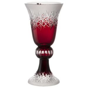 Váza Hoarfrost, barva rubín, výška 430 mm