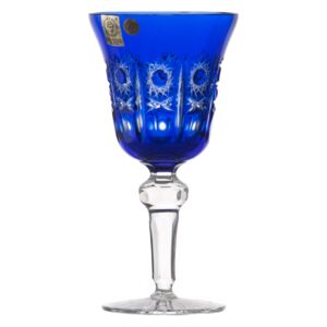 Sklenice na víno Petra, barva modrá, objem 240 ml