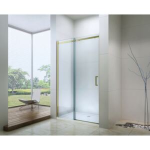MEXEN OMEGA sprchové dveře 110x190 cm 8 mm zlatá-čiré 825-110-000-50-00 - MEXEN