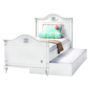 Dětská postel s přistýlkou Carmen 100x200cm - bílá