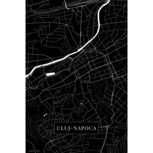 Mapa Cluj Napoca black