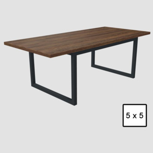 Jídelní stůl Gazini Long (Rozměr (d x š): 200 x 90 cm, Materiál desky: Dubová spárovka napojovaná)