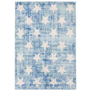 Dětský kusový koberec Hvězdičky modrý, Velikosti 80x150cm