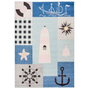 Dětský kusový koberec Pro námořníky modrý, Velikosti 80x150cm