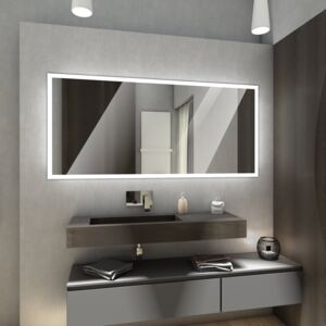 Koupelnové zrcadlo s LED osvětlením 80x60 cm BOSTON studená