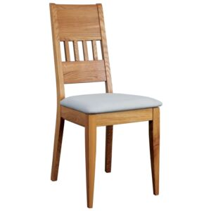 Drewmax dubová židle s polstrovaným sedákem KT375